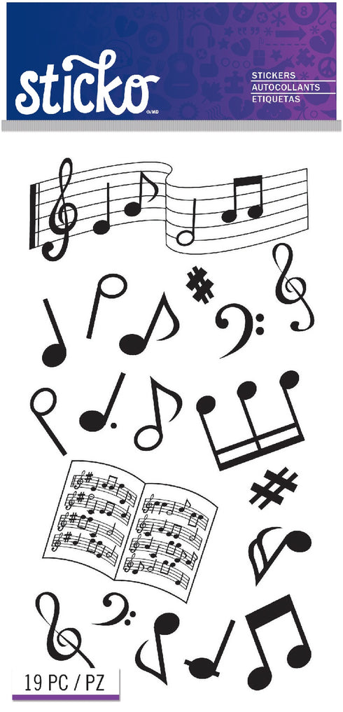 **MUSIC NOTE STICKERS